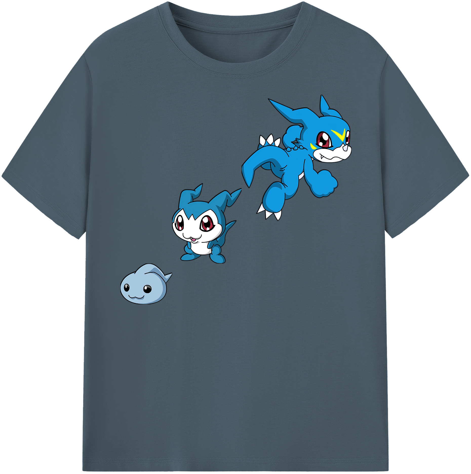 （画像用） Digimon デジタルモンスター/デジモン 綿100％半袖Tシャツ（フロントプリント）